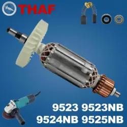 AC 220V 240V 9523 9523NB 9524NB 9525NB Armature Rotor For MAKITA Angle Grinder Spare Parts Grinder 517168-0