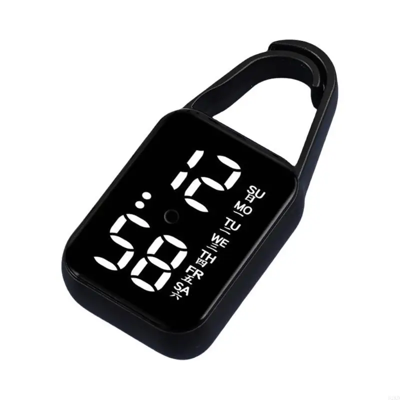 62KD Keychain Pocket Watch Led Electronic Hanging Watch Touch Digital Watch Outdoor