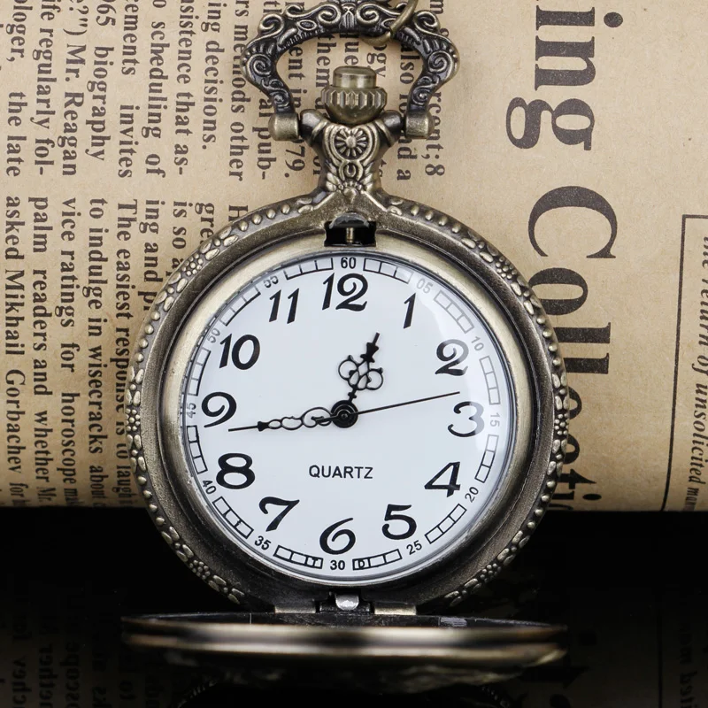 Vintage Koala Beer Bronze Quartz Pocket Watches Pendant Necklace Fob Chain Watch Men Women Children Jewelry Accessories Gifts