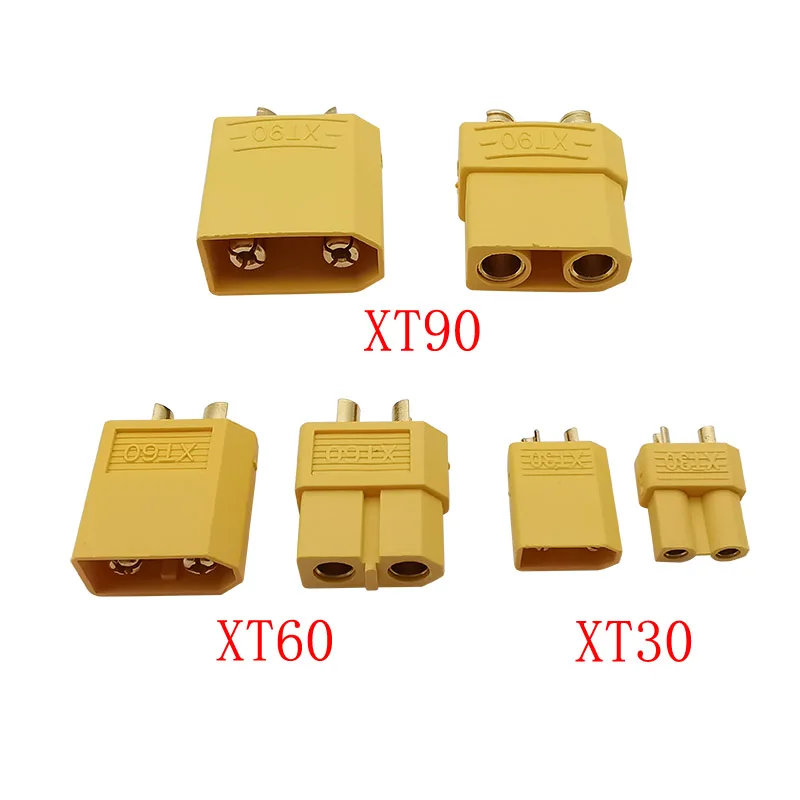 2/5Pair XT60 XT-60 Male Female XT30 XT90 Bullet Connector Plugs XT-30 XT-90 Power Plug For RC Lipo Battery RC Drone Car Boat DIY