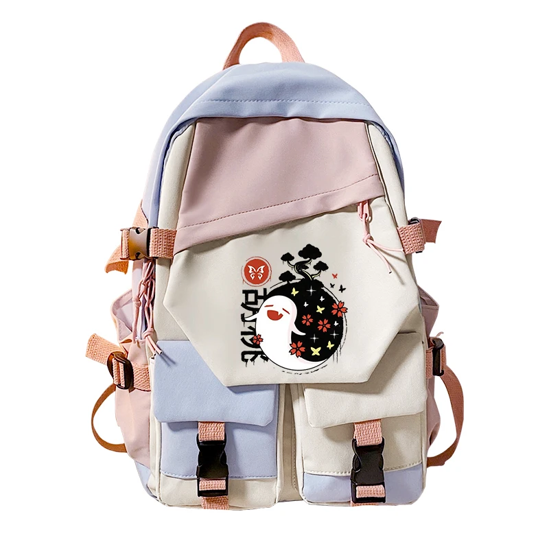 

Japanese Anime Genshin Impact Paimon Klee Backpacks Travel School Back Bag Pack Genshin Impact Student Backpack Bags Sac A Dos