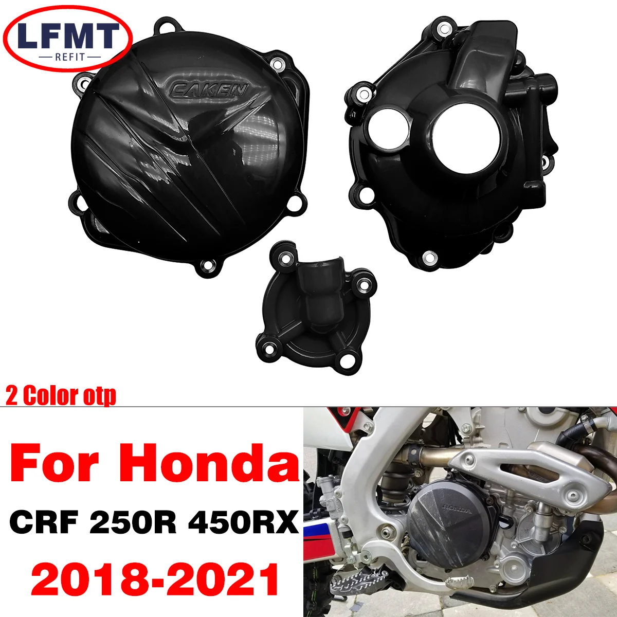 

Ignition Guard Water Pump Cover Clutch Protector For Honda CRF250R CRF 250R 250RX CRF250RX 2018 2019 2020 2021 Motorcycle