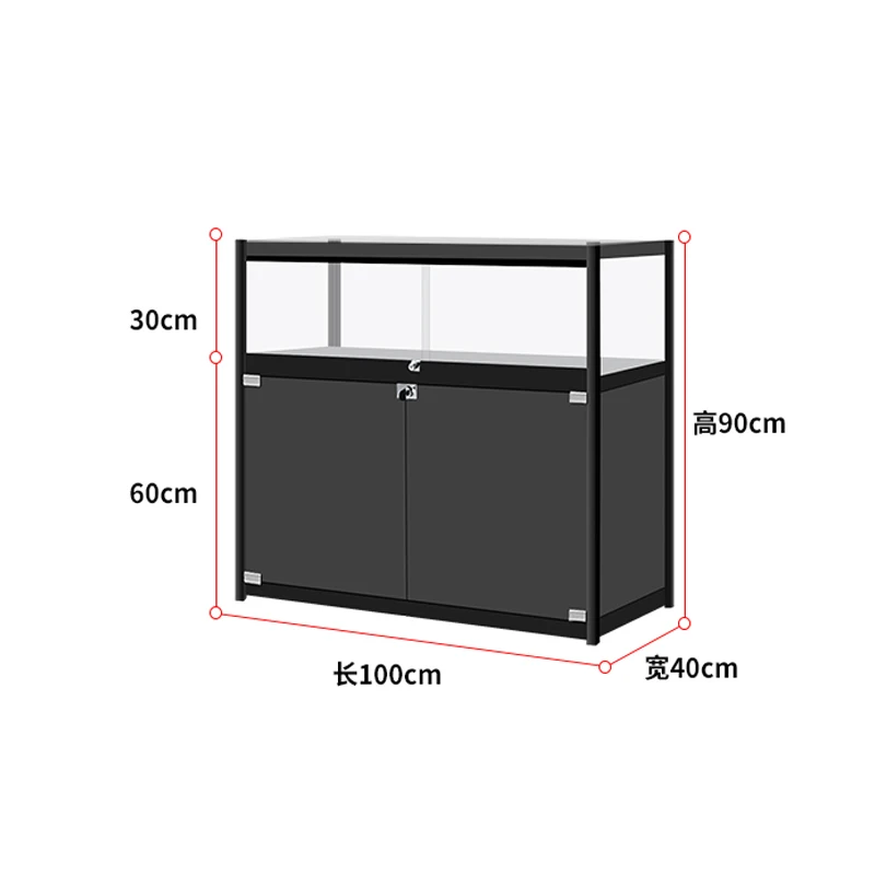 Custom.Custom Heavy Capacity Grocery Shop Glass Cabinet With Led Light Extra Vision Showcase Retail Store Furniture Display Cabi