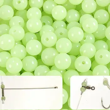 夜光珠釣魚太空豆 4mm 5mm 6mm 100/袋 誘餌燈發光浮球 戶外釣魚用具 10 最佳銷售 發光珠子 - №1