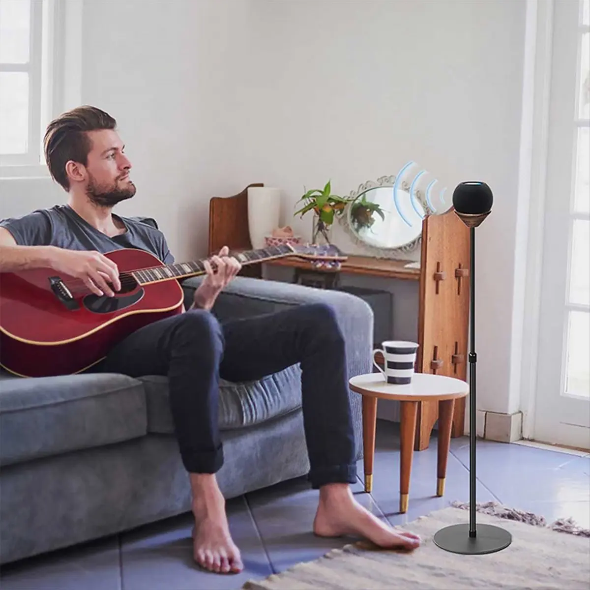 

(BOFF) Регулируемая мини-подставка для колонок HomePod, напольный держатель для беспроводных Bluetooth-колонок Apple, повышенная устойчивость