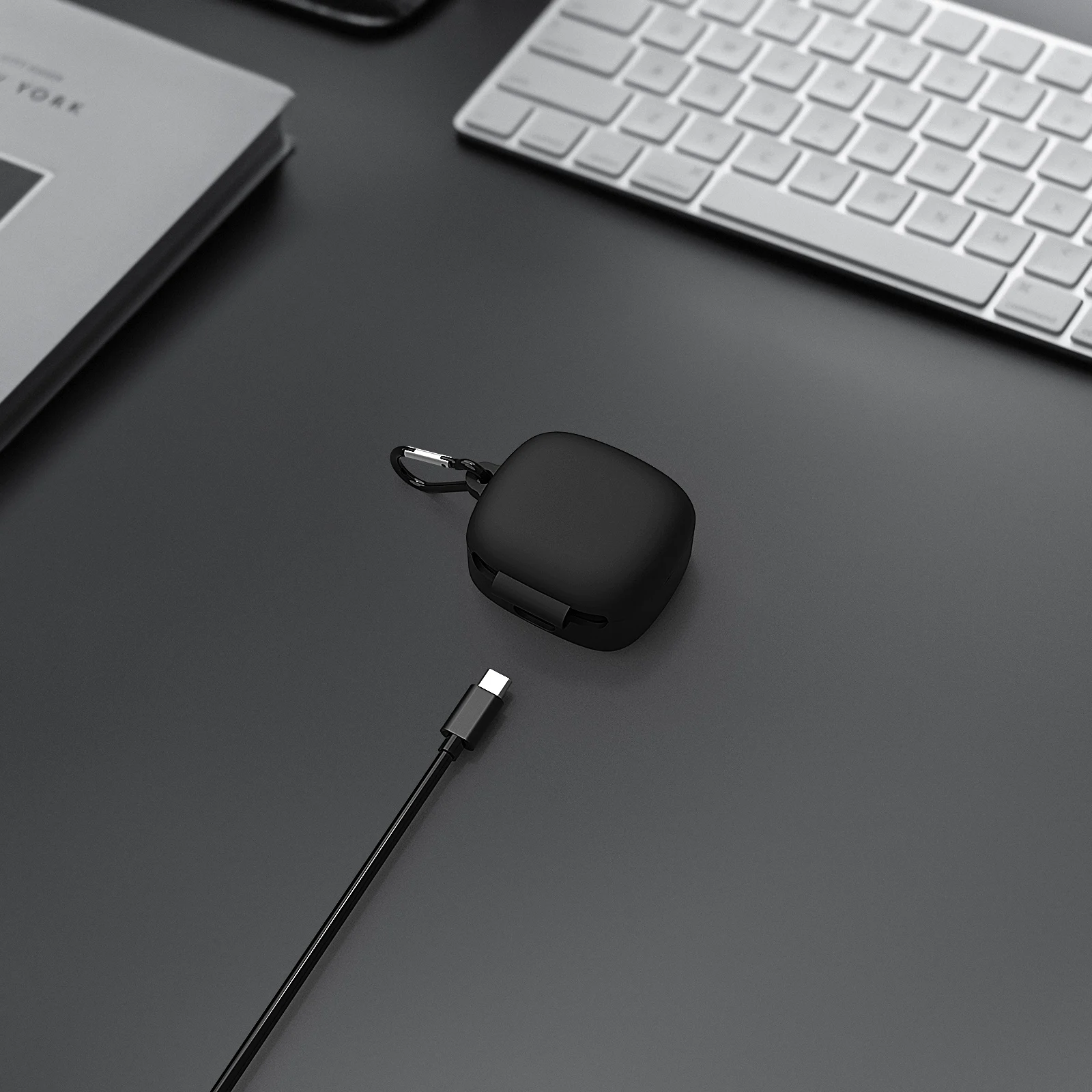 Geekria funda de silicona Compatible con JBL Live PRO + auriculares inalámbricos verdaderos, cubierta de piel para auriculares