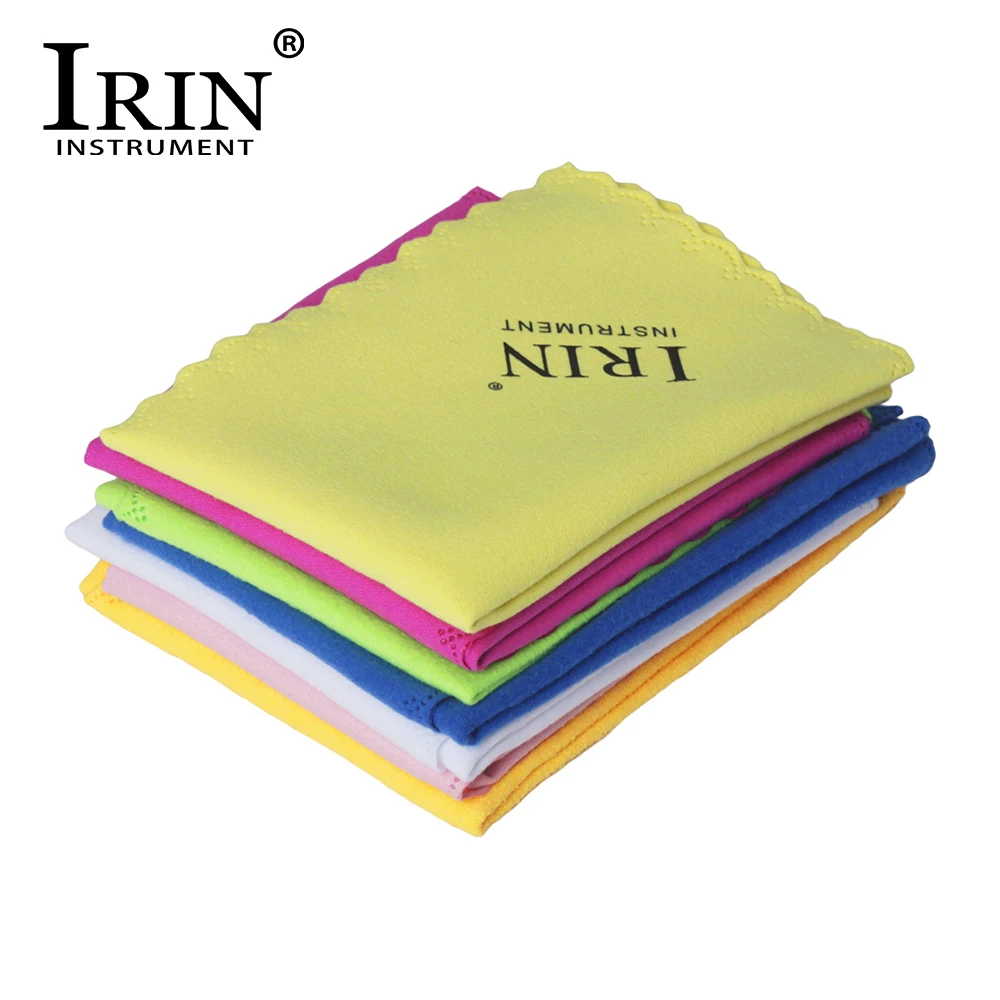 IRIN 7 Pcs Microfiber Musical Instrument Colorful Cleaning Cloth For Guitar Piano Saxophone Flute Clarinet Trumpet Universal