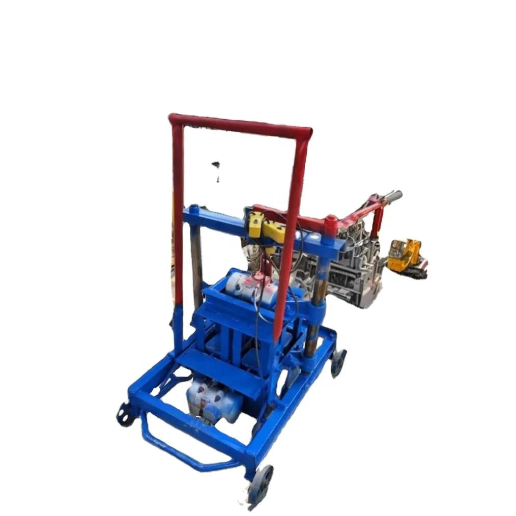 4-40 Manual Concrete Block Brick Machine Cold Chamber Die Casting for Making Manual Hollow Interlocking Bricks