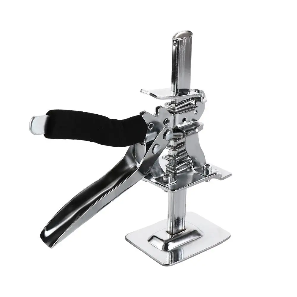 

Steel Tile Height Adjuster Precision with Foam Wrapped Handle Jack Elevator Tool Labor-Saving Arm Professional Cabinet Jack