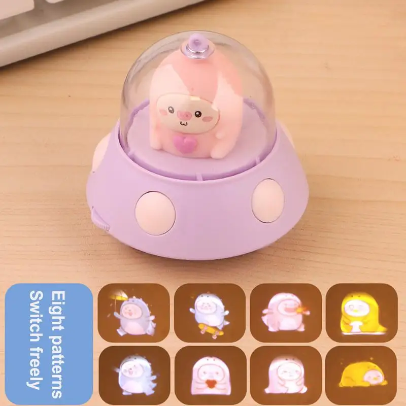 Room Projector Night Light Flying Saucer Projector Lamp Lighting Ceiling Projector Lamp For Bedroom Game Room Home Theater Desk