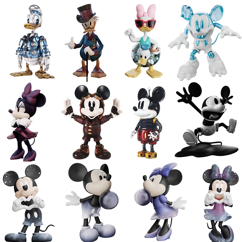 

28cm Disney Genuine Bixin Mickey Minnie Fashion Play Handmade Mickey Mouse Decorative Toys Desktop Tv Cabinet Accessories