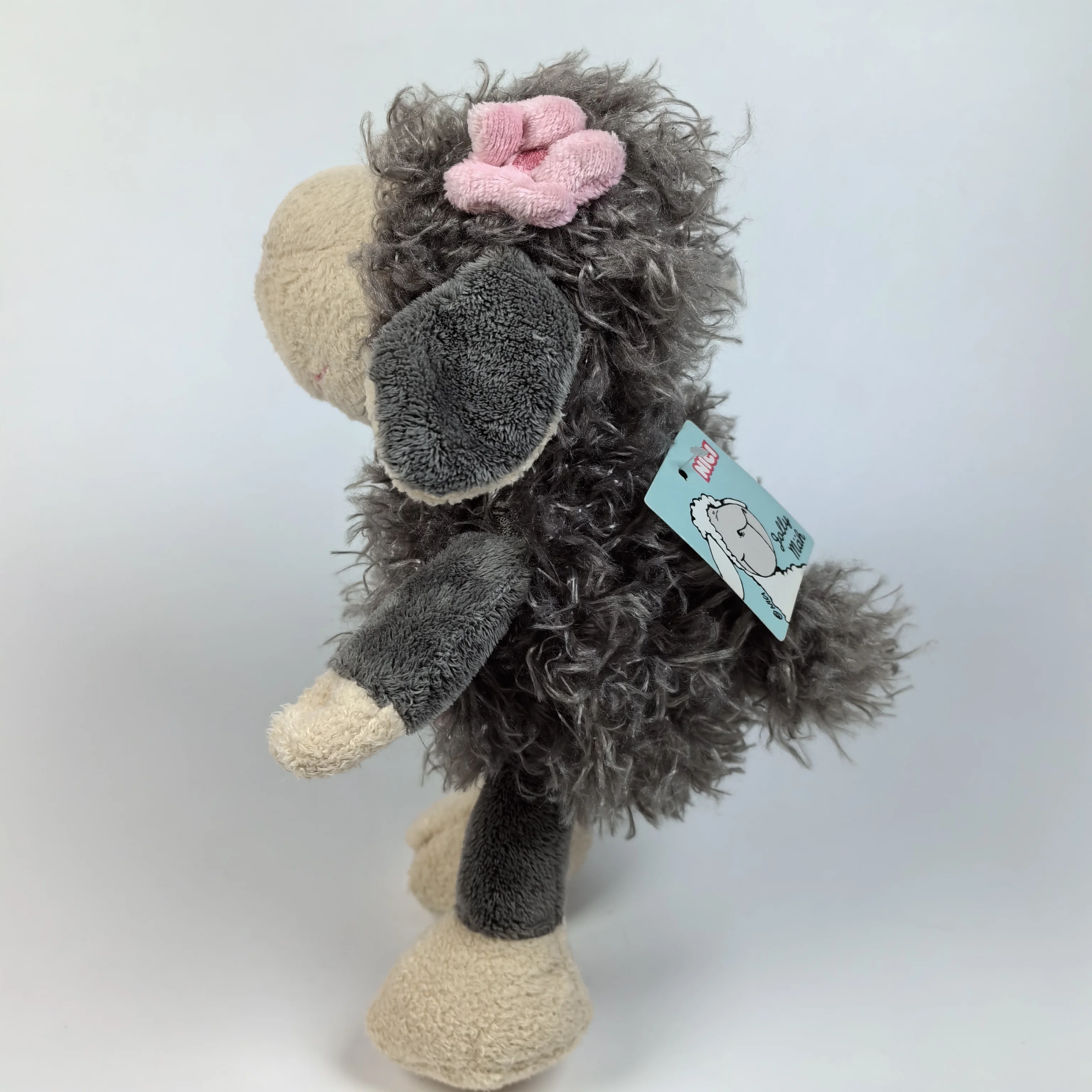 25-35cm Grey Sheep Fluffy Hair Super Soft Plushies Doll Stuffed Animals Long Plush  Baby Appease Doll Toy For Kids Gift