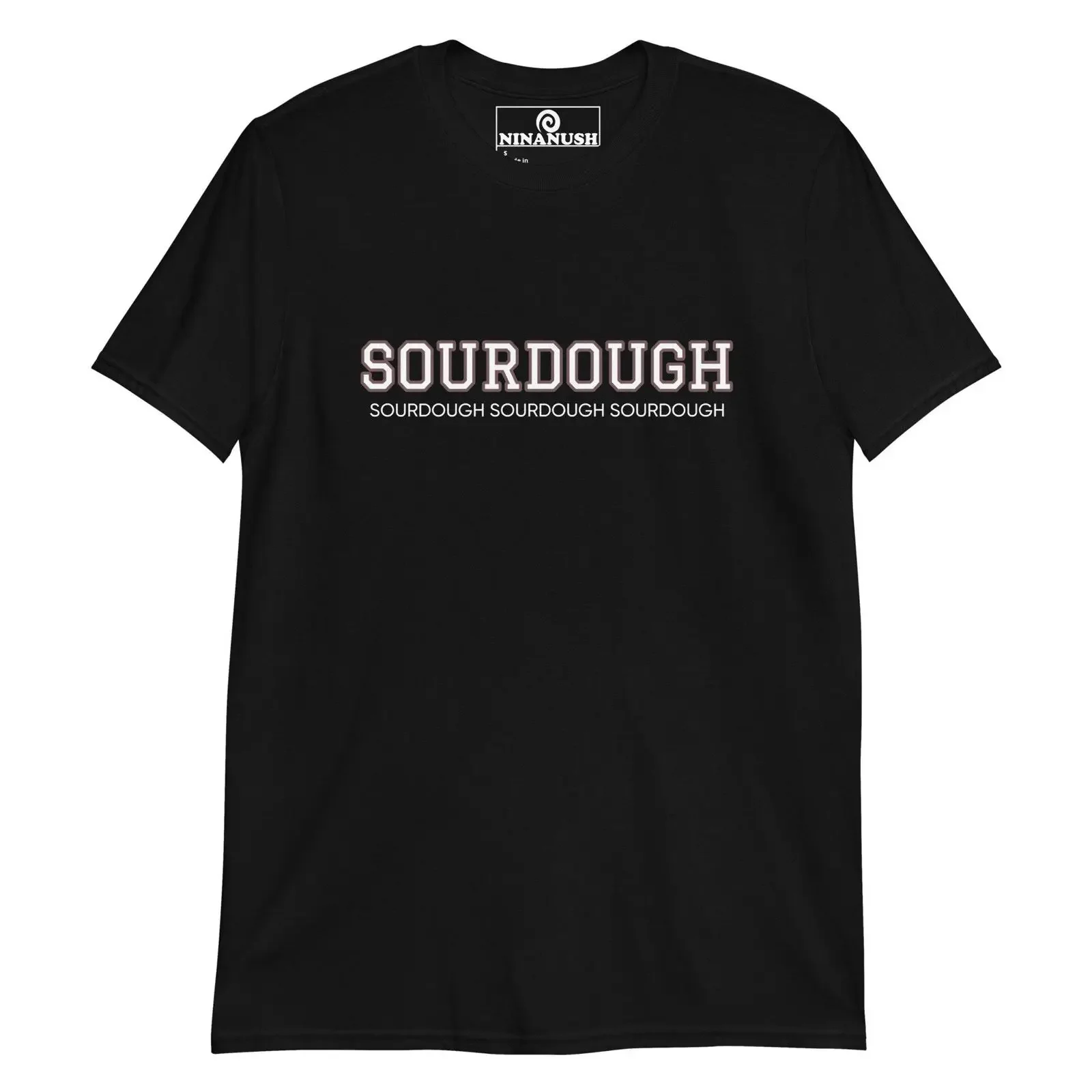 Sourdough Crewneck T Shirt Funny for Bakers Bread Lovers Foodie Enthusiasts vintage Washed Versatile Soft Top For Everyday Wear