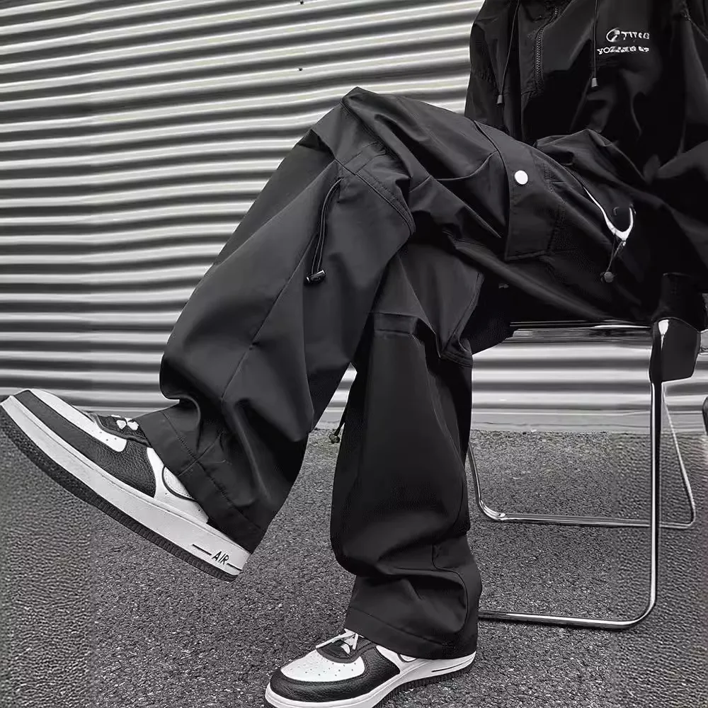 American High Street Work Pants Men's Spring and Autumn Trendy Outdoor Function Charging Leisure