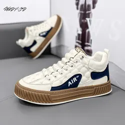 Sneakers Casual Men Winter Plush Board Shoes Fashion Microfiber Leather Upper Height Increased Flat Platform Running Shoes