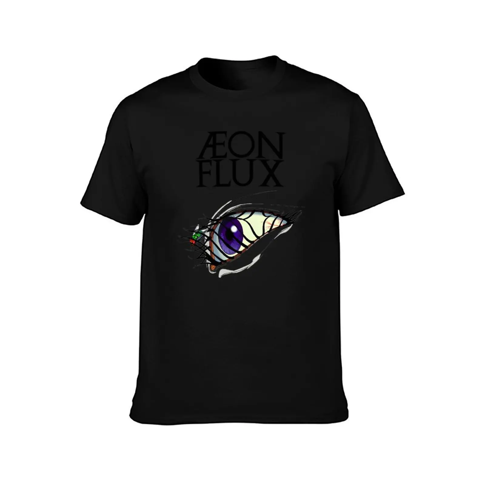 تي شيرت Aeon Flux تي شيرت جرافيك قمصان فضفاضة مقاس كبير بلايز تي شيرت أسود مخصص للرجال