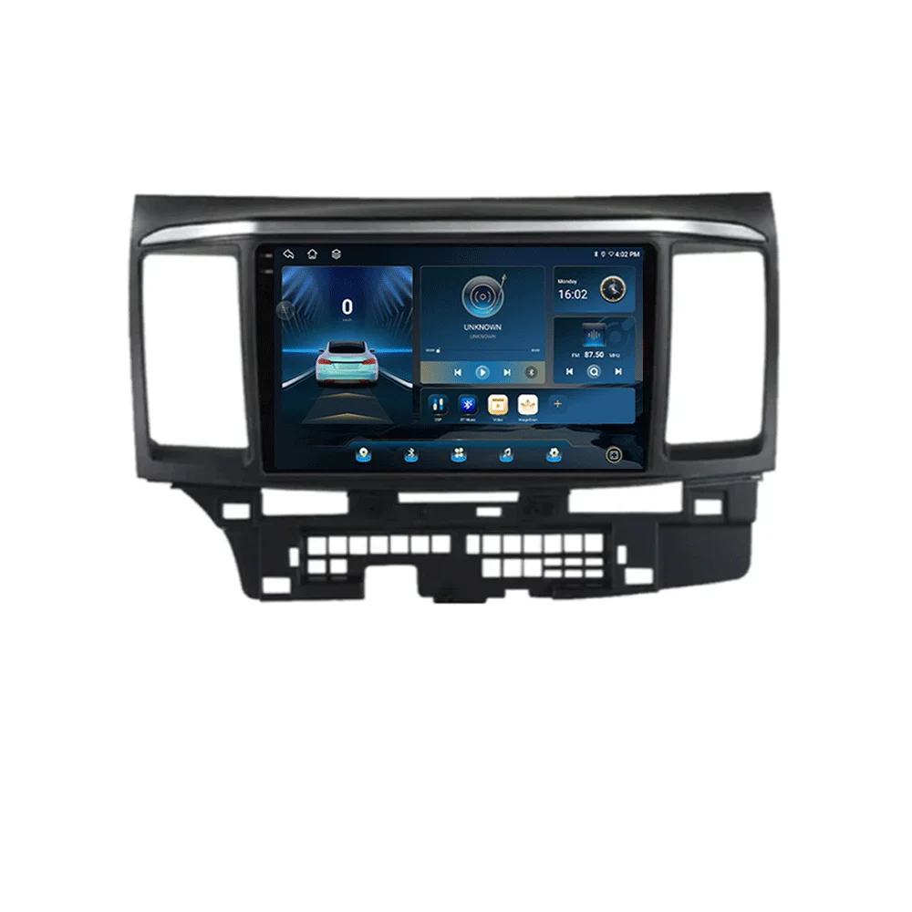 Voor MITSUBISHI LANCER 9 10 X 2008 2009 2010 2011 - 2016 9 inch Android 16 autoradio stereo audio GPS speler Carplay Auto scherm - afbeelding 2