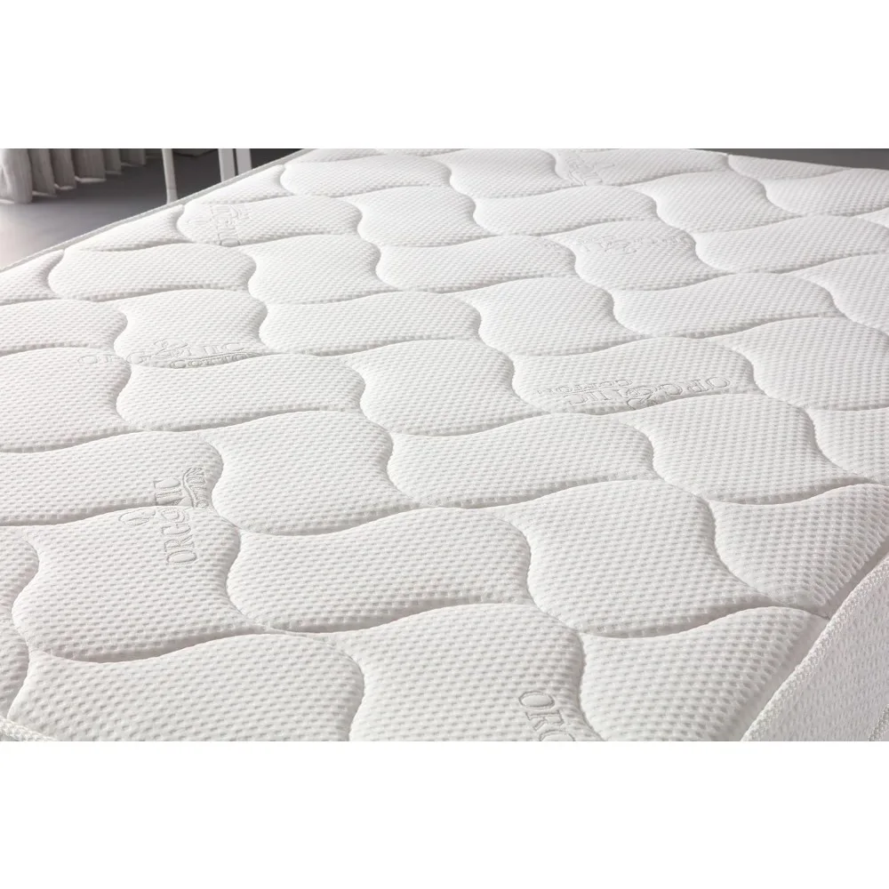 مرتبة Smith & Oliver Cool Memory Foam & Encased Spring Oliver Smith Organic مقاس 10 بوصة، Queen 2019، أبيض #3