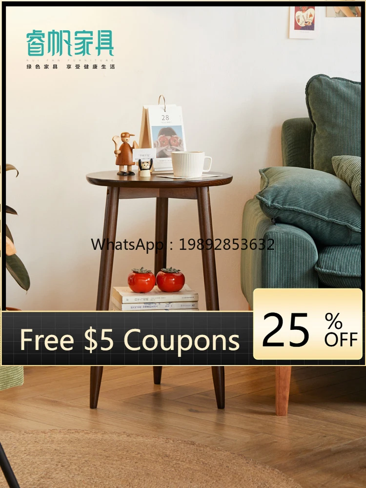 

ZZXL Nordic Solid Wood Sofa Side Table Side Table Home Creative Corner Table Corner