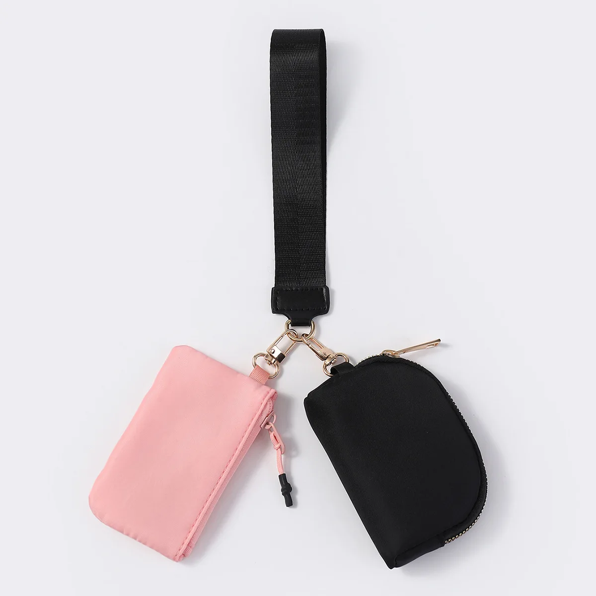 Mini sac de bracelet Portable inspiré LULU, pochette de rangement de clés étanche en Nylon bloc de couleur à la mode-porte-monnaie tendance