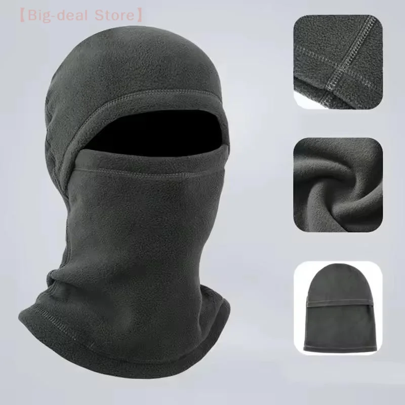 Winter Polar Korallen Fleece Sturmhaube Männer Gesichtsmaske Halswärmer Mützen Thermo Kopfbedeckung Taktische Militärische Sport Schal Ski Caps