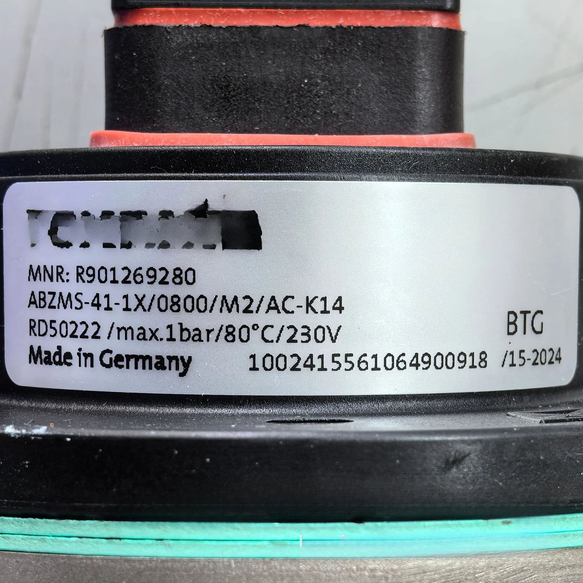 

Pressure switch R901269280 ABZMS-41-1X/0800/M2-AC-K14