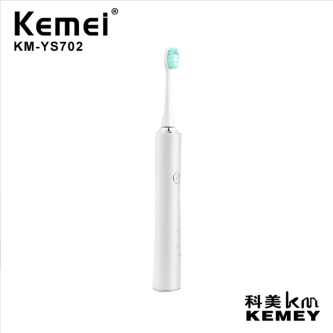 

Cross-border intelligent ultrasonic button toothbrush KM-YS702 rechargeable adult oral cleaning electric toothbrush