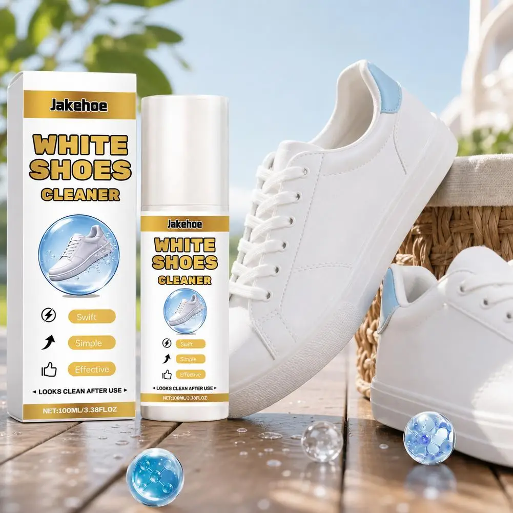White Shoe Whitening Cleaning Spray Stain Yellowing Remover Shoe Care Solution Highly efficient for Maintaining Shoe Brightness