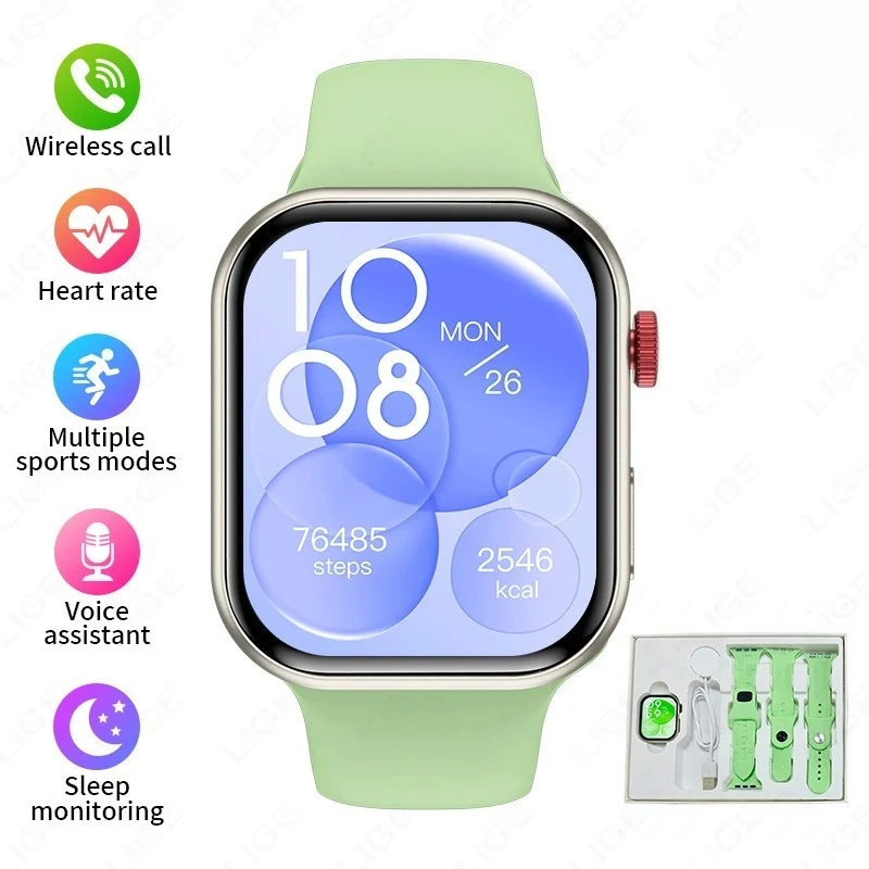 2025 nuevo Xiaomi 3 2,01 "pantalla HD reloj inteligente mujeres hombres relojes Bluetooth llamada Smartwatch reloj deportes Fitness Tracker