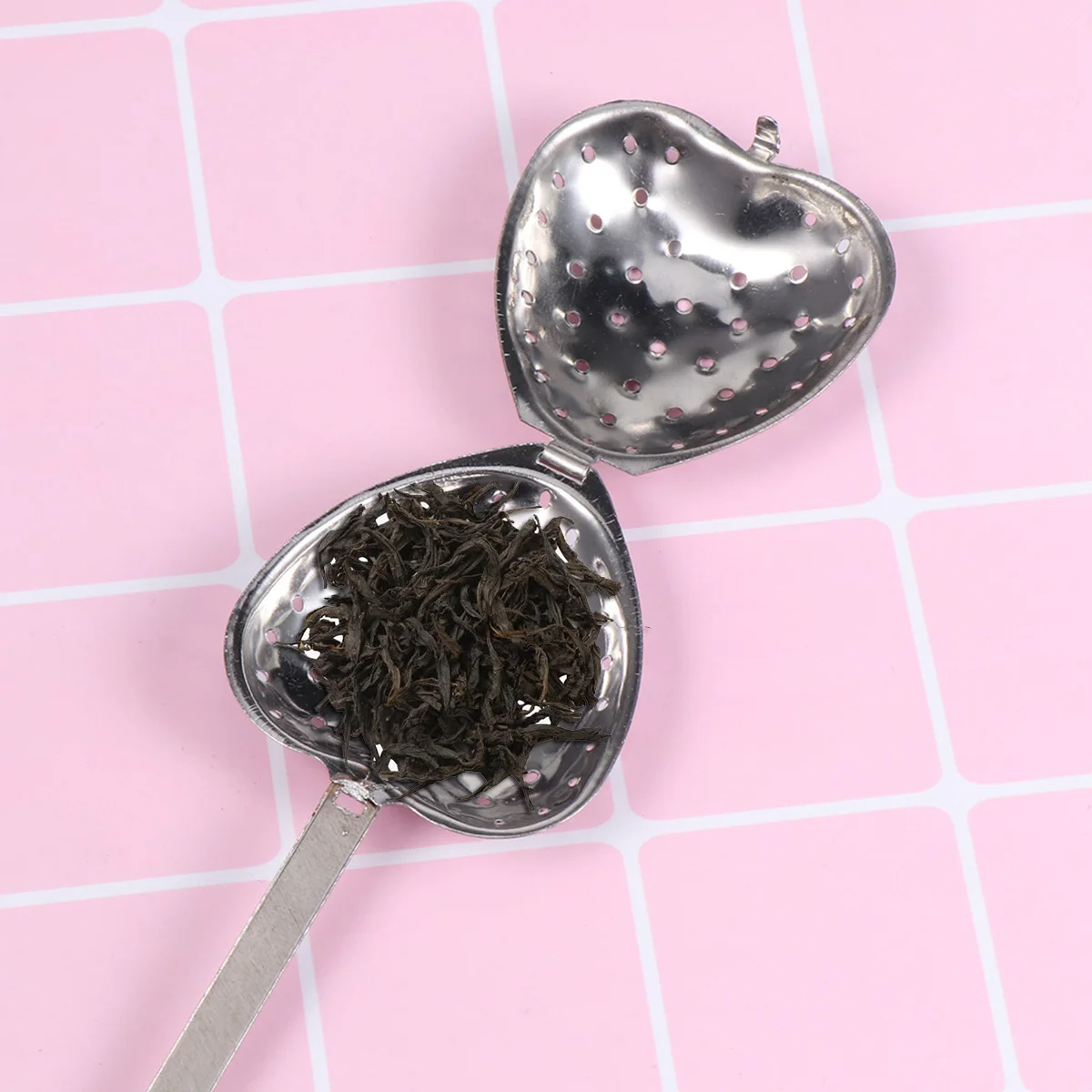 

2PCS Tea Infuser Strainer Heart Shaped Long H Loose Leaf Filter Kitchen Bar Accessories Stainless Steel Tea Tool Brewer