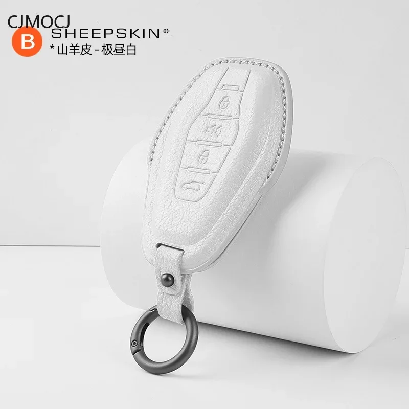 

Leather Car Key Case Cover Holder Key Shell Buckle for Chery Jetour X70 Plus, X70 Coupe, X90 Plus, X95