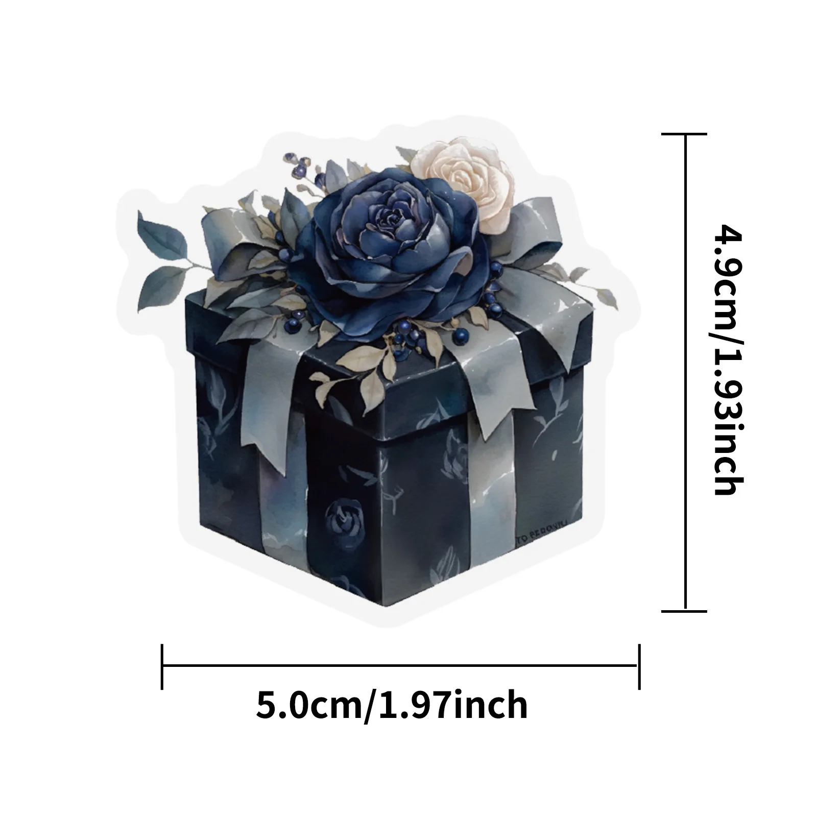 

10/30/56PCS Dark Rose Cartoon Cool Personality Creative Decoration Graffiti Stickers DIY Skateboard Helmet Transparent Stickers