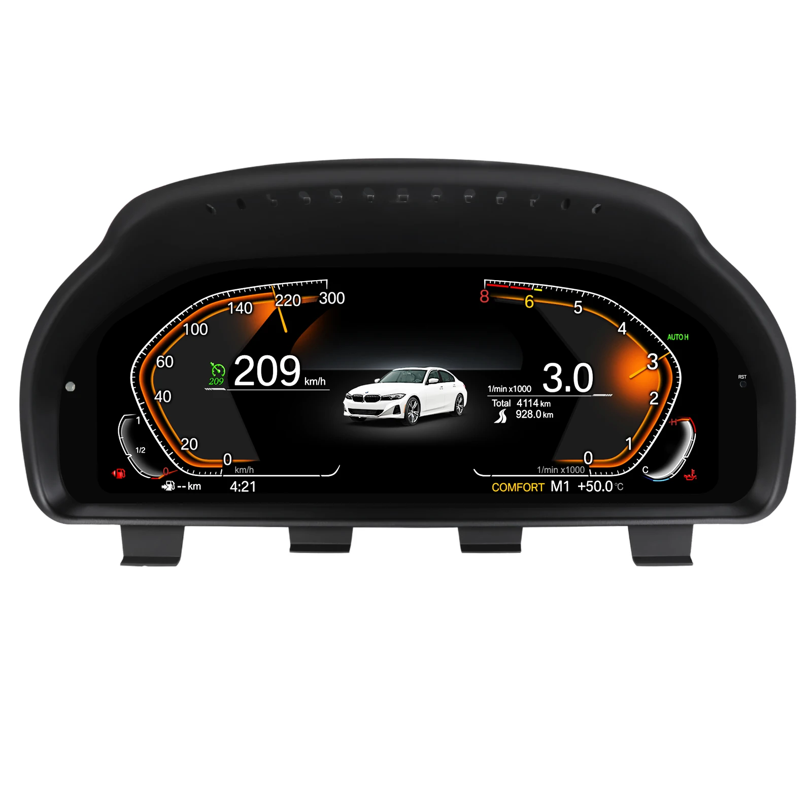 12,3-Zoll-Digital-Instrumentencluster für BMW 5er, 6er, 7er, GT F07, F10, F11, F18, F06, F12, F13, F01, F02, F03, F25, F26, F15, F16 LCD-Armaturenbrett, virtuelles Cockpit, Tachometer,