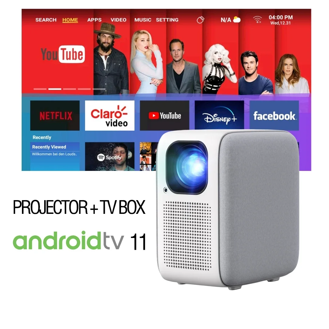 Original brand new！ New X1 4K Smart Projector Quad Core Android 9 5G WIFI LED 8K Video Full HD 1080P Mini Home Theater Projector