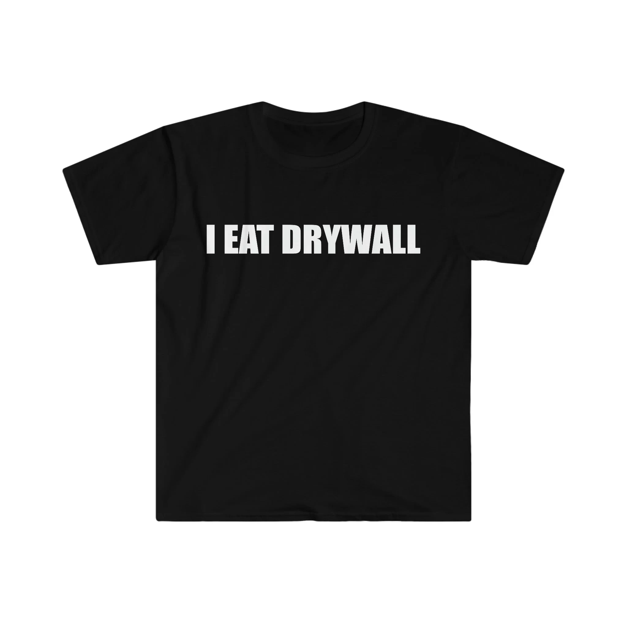 2024 New Fashion Outdoor Individuality Female Shirt I Eat Drywall Slogan Women T-shirt Hot Sale Popular Summer Casual Girl Tee