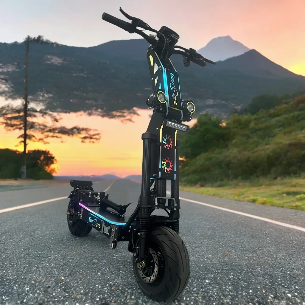 

2025 New Launched G14 72V 40Ah Lithium Battery 13inch High Speed NFC/Password Start Fat Tire Electric Scooter with Seat