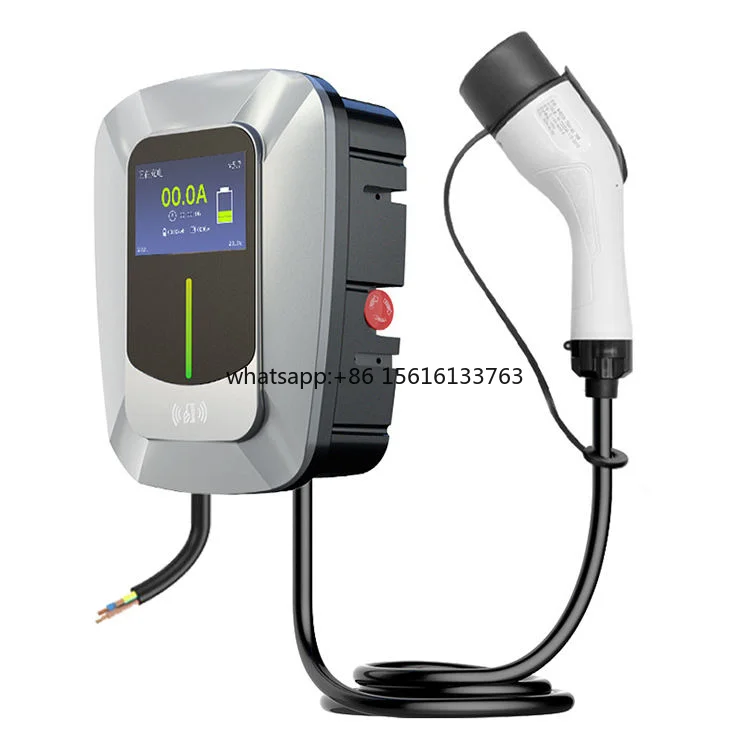 32A 7KW New Energy Electric Vehicle Charging Station, Home AC Fast Wall-Mounted Commercial Car Charger for New Energy