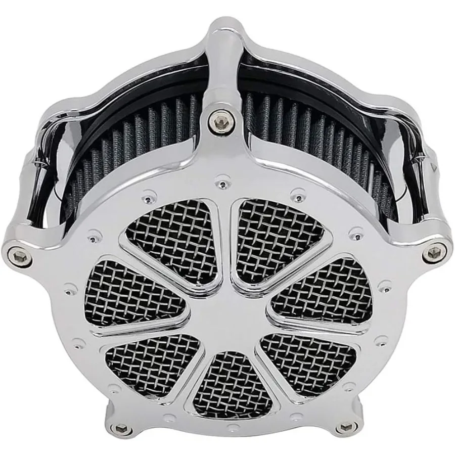 هارلي فنتوري فلتر الهواء كروم مدخل عدة نظافة دراجة نارية CNC قطع لجولة شارع الإنزلاق 2008 2016 سوفتيل 2016 2017 صالح