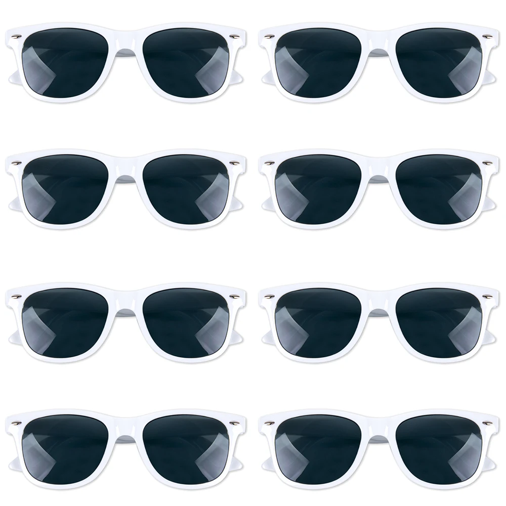 8-12pairs Zwart Vierkant Frame Zonnebril voor Vrouwen Mannen Bruid en Bruidegom Foto Bril Bruids Douche Vrijgezellenfeest decoratie - afbeelding 1