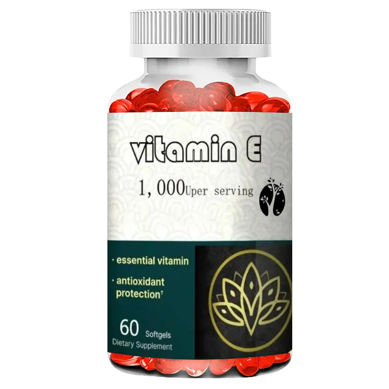 

Мягкие капсулы с витамином Е, 1000 МЕ на порцию - Антиоксидантная поддержка здоровья кожи и иммунитета