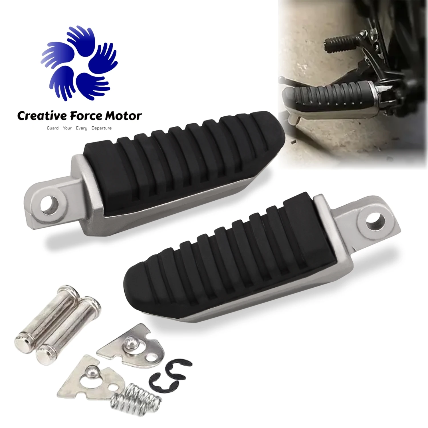 Passenger Footpeg Motorcycle Rear Footrest Anti-slip For Suzuki GW250 GSX1300R Hayabusa M109R Boulevard GSF1250SA Bandit GSX650F