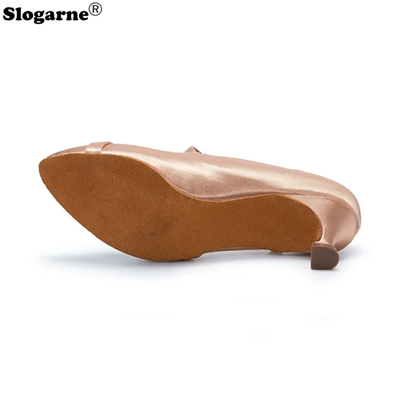 Top Ballroom Dance Shoes Women Jazz Tango Waltz Latin Shoes Ladies 2025 New Salsa Party Shoes High Heels Girls Stage Footwear