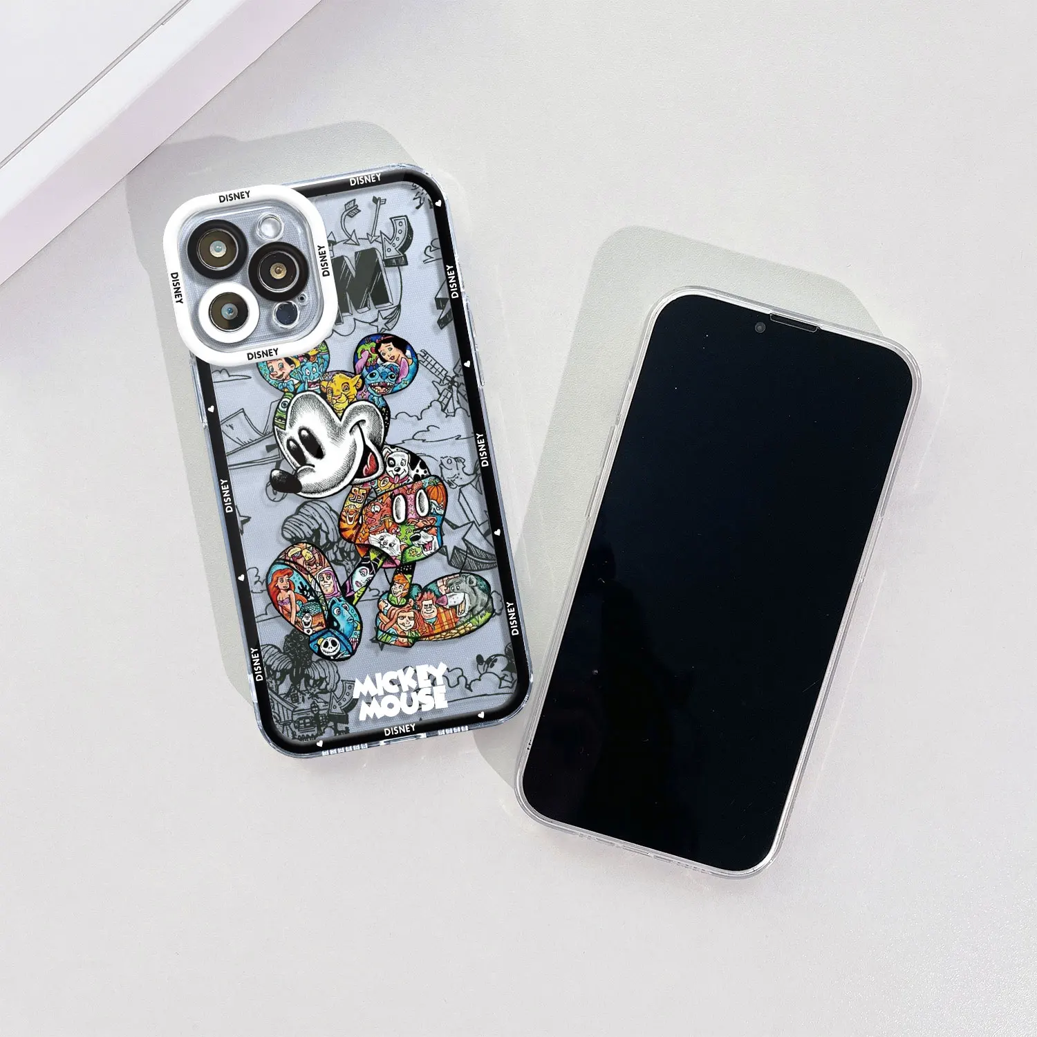 Disney mickey bonito caso claro para samsung galaxy a54 a14 a53 a34 a52 a12 a13 5g a25 a33 a23 a51 a71 a21s a32 4g fundas