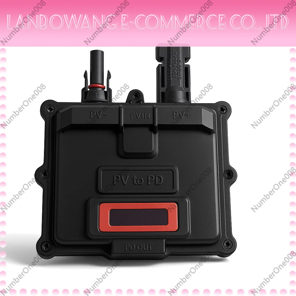 65W PD3.0 Fast Charging PV2PD Solar Charger for Laptop Mobile Tablet Energy Storage Photovoltaic Panel Power Supply