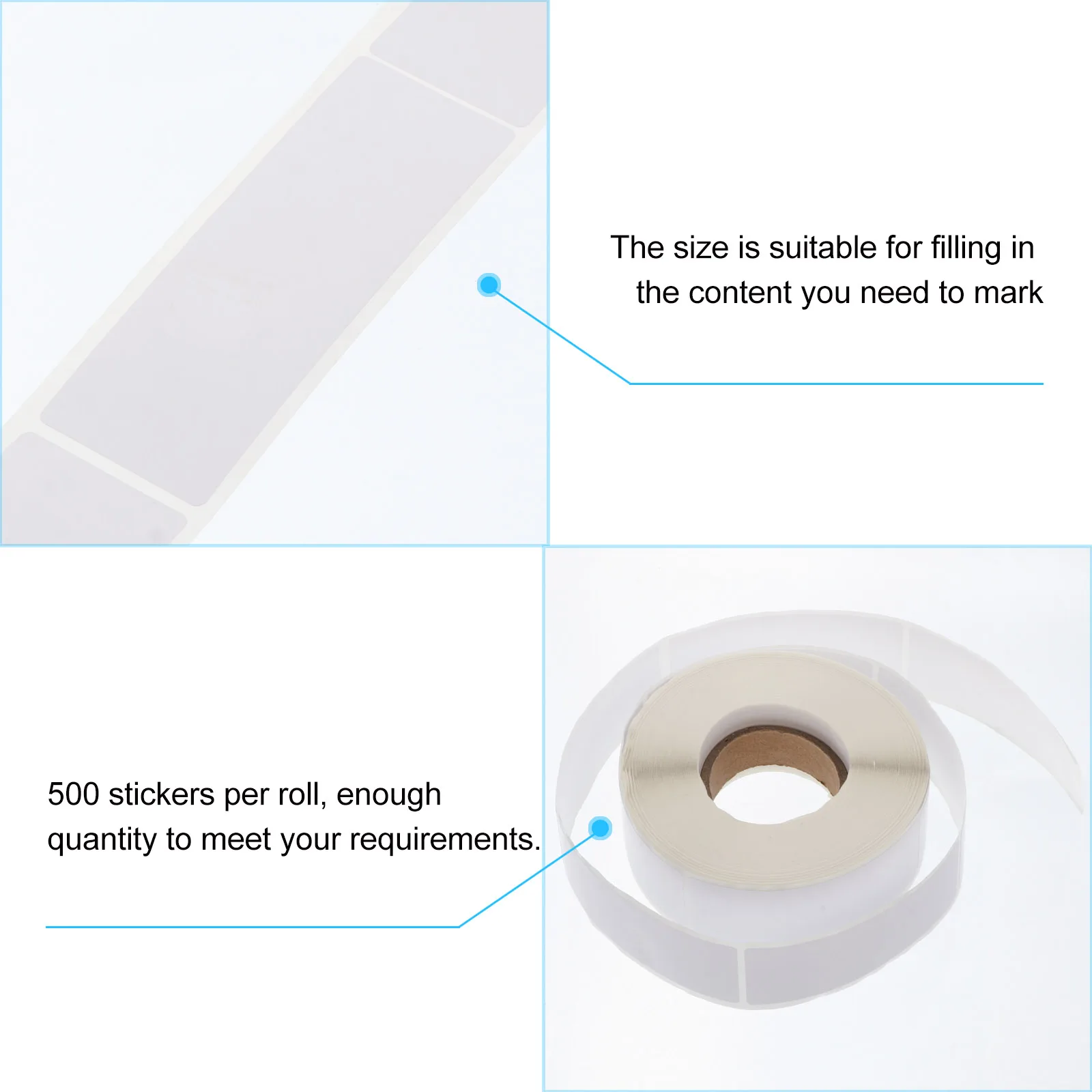 

Food Storage Labels Blank Kitchen Pantry for Organizing Number Clear Paper Restaurant