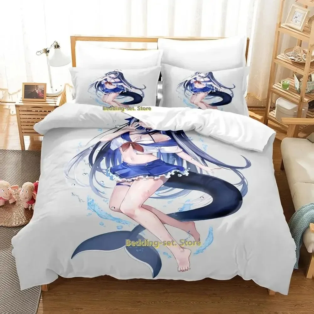 2023 Kawaii Shylily Bedding Set Single Twin Full Queen King Size Bed Set Adult Kid Bedroom Duvetcover Sets Anime New