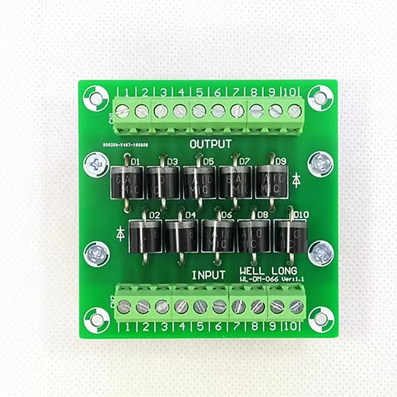 Diode Protection Terminal Block 6A10 6A/1000V Diode Terminal Block.