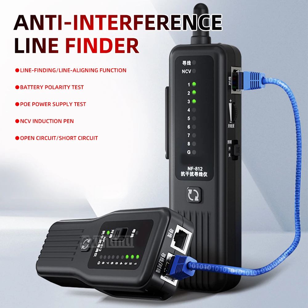 Multifunctional Network Cable Tester,Network Line Tracer,  Interference-Resistant Line Tracer, Detector