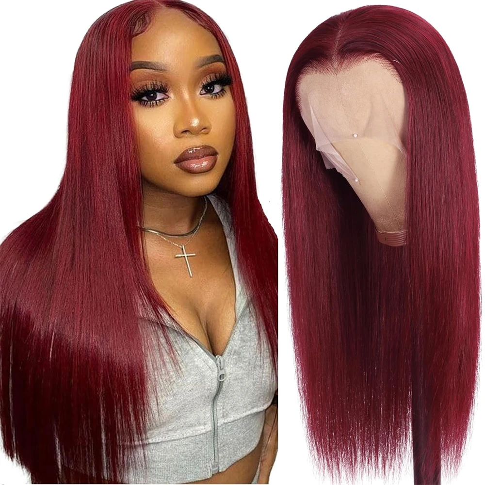 straight-99j-burgundy-13x4-transparent-lace-front-wig-human-hair-for-women-brazilian-180-density-pre-plucked-with-baby-hair