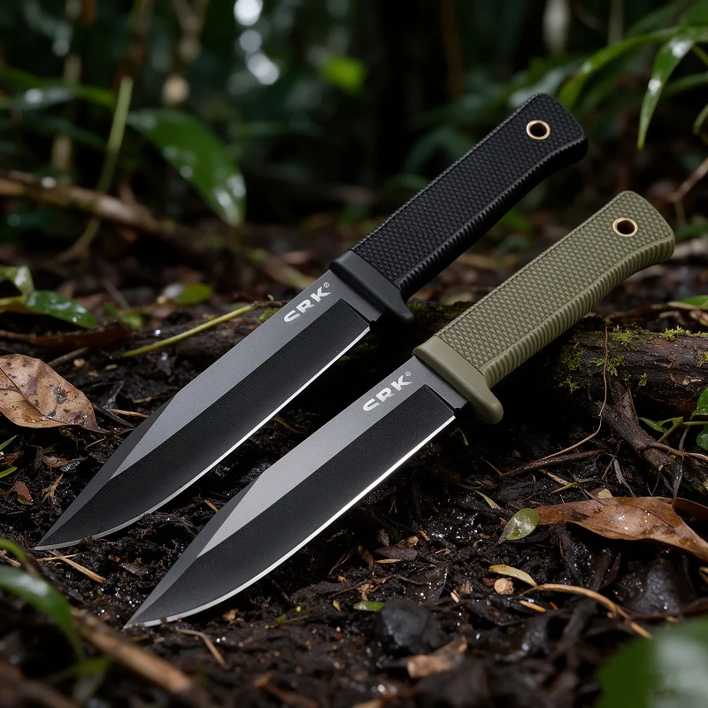 1PC Outdoor beauty knife, high hardness, sharp and durable, self-defense, mountaineering, fishing, hunting.